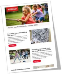 Nieuwsbrief voorbeeld schaduw