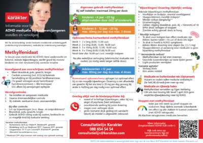 Informatieblad ADHD medicatie